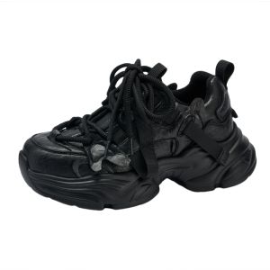 Josiny | Black Thick Sole Soft Bottom Leisure Shoes