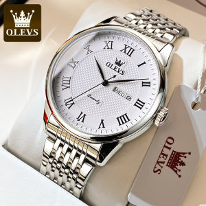 OLEVS Watch for Men New Design Sale Now Original Waterproof Roman Numbers Tik Tok Hot Quartz Watch with Gift Box