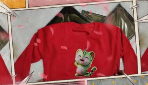 Atasan Kaos Wanita Dewasa Jumbo Oversize Lengan 3/4 Kekinian Viral Terbaru Ld 120 Xxxl Kucing Hijau