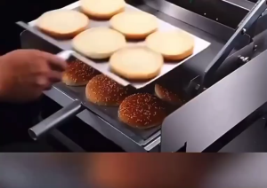 ZBJH211เครื่องย่างขนมปังเบอร์เกอร์ เครื่องอุ่นขนมปัง แฮมเบอร์เกอร์🧣🧣