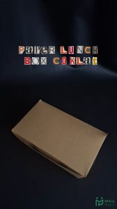 Paper Lunch Box M 50 pcs Laminasi Dus Makan Coklat Kraft Medium Food Grade Forming