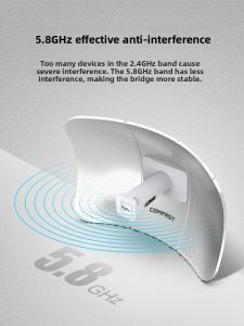 COMFAST | Cầu Nối Wifi Ngoài Trời Điểm-Điểm Tầm Xa 15km Tốc Độ 900Mbps Băng Tần 5.8GHz Cổng Gigabit