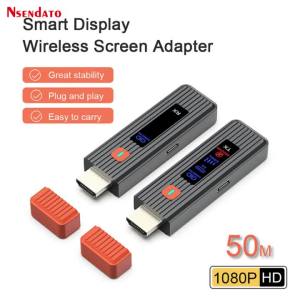 HDMI Extender Wireless Transmitter Receiver Kit 50M 1080P HDMI Video TV Stick Dongle Adapter for PC Camera Laptop To Projector