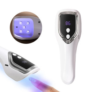 YIKOOLIN USB Rechargeable UV LED Nail Lamp Handheld Mini Manicure Light with 5 Lamp Beads for Quick Drying Gel Nail Polish