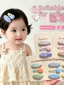 WAMEN | Korean Style Childrens Checkered Bow Sweet Baby Hair Clip