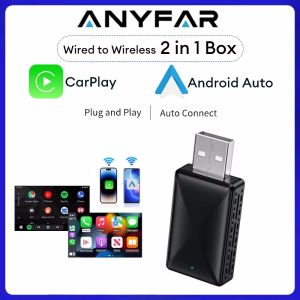 Carplay Wireless Adapter Android Auto 2in 1 Smart Dongle 2026 5G WIFI For iphone Android Phone For Volvo Benz Mg Kia Chery VW