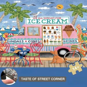 Jigsaw Puzzle 500/1000/1200/2000PCS Peaceful Street Corner Food Scene For Adults Ideal For Stress Relief And Relaxation