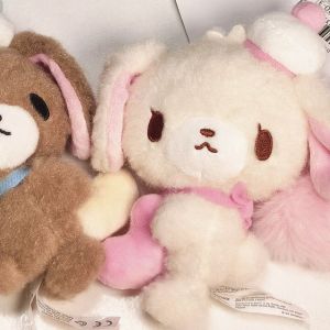 Sanrio | Móc Khóa Thú Bông Hình Thỏ Caramel Dễ Thương Hoạt Hình Ngọt Ngào Nhỏ Gọn Đồ Chơi Nhồi Bông Mềm Mại Hình Trái Tim Dành Cho Lứa Tuổi Từ 14 Trở Lên