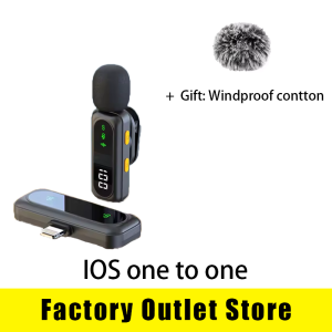 New Wireless Lavalier Microphone Video Recording Recording Podcast Noise Reduction mic Live Gaming Phone Android PC Mini Mic