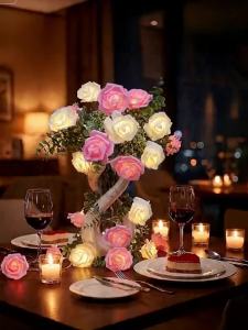 No Brand | Romantic Ambient LED Rose Lights String