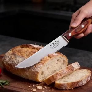2026 New Model Steak Knife Set Kitchen Knife 2/4/6/8 Piece Set Steak Knife with Solid Wood Handle and Stainless Steel Blade