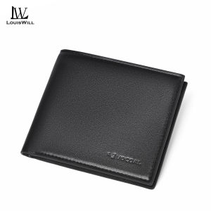LouisWill Fashion Short Wallet RFID Mens Retro Wallet Business Wallet Anti-theft Brush Wallet Soft PU Wallet Multi-Card Position Wallets Travel Purses Zipper Coin Pouch ID Credit Cards Holders