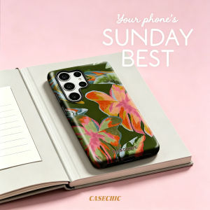 Potdemiel | Tropical Collage Art For Samsung Galaxy S26 S25 S24 A56 A36 Phone Case Double-Layer Protection Cover for Women Girl CaseChic