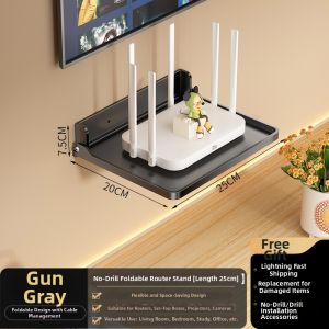 LOCIKA | Folding Shelf for Routers TV Boxes WIFIs Cameras