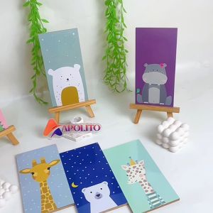 APOLITO (10X20 CM) HIASAN DINDING ANIMAL LUCU MINIMALIS WALLDECOR PAJANGAN POSTER HIASAN KAMAR