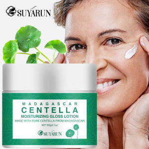 SUYARUN Hydrating Cica Face Cream - Soothes & Repairs Sensitive Skin Intense Moisturizer with Centella Asiatica.