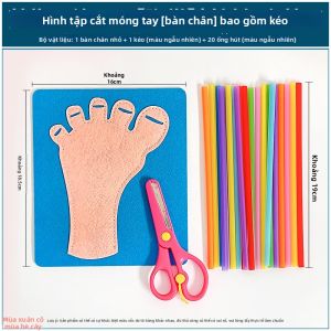 Đồ Chơi Luyện Tập Cắt Móng Tay DIY cho Trẻ Em