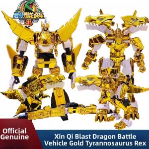 QAT | Transformation Golden Flaming Tyrannosaurus Battle Vehicle Robo Dino