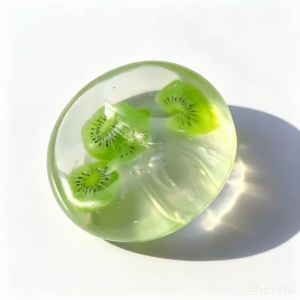 Youyuepin 2 miếng trái cây thực tế siêu mềm dầu dừa Squishy Bóng nước đồ chơi cảm giác không độc hại đàn hồi chậm công cụ giảm căng thẳng mini kích thước lòng bàn tay đồ chơi cho trường học văn phòng