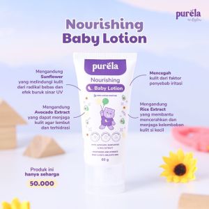 Purela skincare bayi Nourishing Baby Lotion by Reglow dr. Shindy pelembab kulit bayi