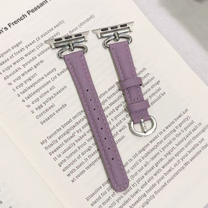 Half Ring Leather Niche Style Color Matching Fancy IWatch Strap Se for AppleWatch Apple S9 Watch S8