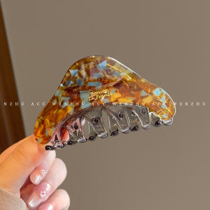 WENZHU | Elegant Retro High-Class Korean Style Cloudy Colorful Claw Clip