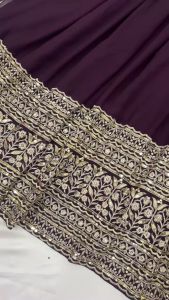 [PRE ORDER] {GOWN COLLECTION} SIZE:-XL  FABRIC :- Fox Georgette ~ Delivery Lead Time : 10 days