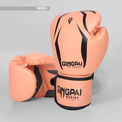 GINGPAI High Quality Adult Child Women/Men Boxing Gloves MMA Muay Thai Boxe De Luva Mitts Sanda GYM Equipments 8 10 12 6 OZ Boks