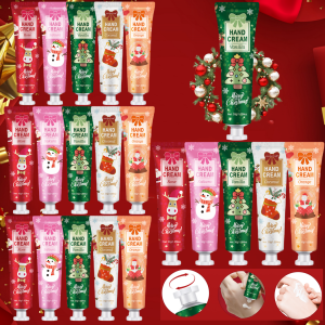 20PCS Christmas hand cream gift set-creamy moisturizer for dry hands perfect gift for women Daily Hand Care