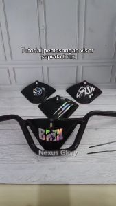 VISOR SEPEDA BMX v2 DENGAN LAMPU LED TEMPEL KEDAP KEDIP VARIASI MOTIF STIKER HOLOGRAM AKSESORIS SEPEDA BMX SEPEDA LIPAT SEPEDA LISTRIK SEPEDA GUNUNG BONUS LAMPU PESAWAT KEDIP