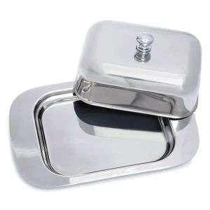 Butter Dish Stainless Steel/plastics Butter Dish with Lid - Solid Cheese/Butter Container - Butter  Kitchen Cooking Storage Box