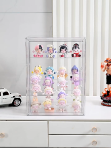 Popmart Display Box With Shelf Popmart Display Case Figurine Organiser Labubu Display Stand Rack