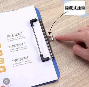 A4 Clipboard Grid Writing Board Heavy‑Duty Metal Clip File Holder with Ruler for Student School Office Art Sketching