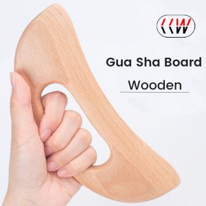 CCW Wooden Gua Sha Board Massage Board Gua sha Tool Beech Scraper Scraping Back Arm Body Massage Therapy Health Tool