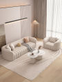 YIZUO | Cream Style Simple Modern Small Space Straight Row Sofa. 