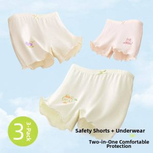 Anti-Bacterial Cotton Safety Shorts for Girls Thin
