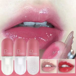 Dorisna Color Change Lip Gloss Crystal Jelly Lip Glaze Transparent Glass Lip Oil Moisturizing Glitter Liquid Lipstick Lip Cosmetics