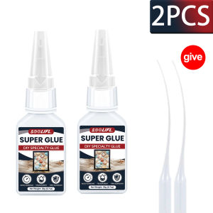 LOOLIFL | LOOLIFL Multi-Purpose Super Glue Cyanoacrylate Adhesive 20g Instant Fast Adhesive Rubber Wood DIY Stronger All Bonding Glue