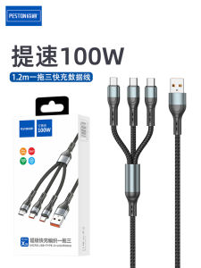 PESTON | Super Fast Charging 100W 6A Multi-functional USB-C Data Cable