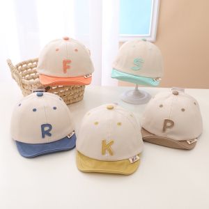 CAE - Topi Bisbol Anak Laki Perempuan 0-2 tahun Inisial Huruf Letter F K P S R Baseball Hat Import