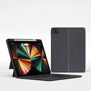 AJIUYU | AJIUYU Keyboard For iPad Pro 11 12.9 2018-2022 10.2 10.5 Air 5 4 10th 10.9" Case Magic Smart Keyboard Cover TouchPad Backlight