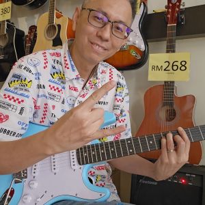 GROOV EG-A38 - Electric Guitar + Amp + Accessories Set | Bag Pick Holder Capo String| Gitar Elektrik