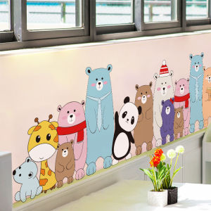 Back-to-School Decorative 3D Cartoon Stickers Self-Adhesive Wall Decals for Kindergarten Waterproof PVC Childrens Wall Art