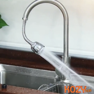 Kozimor หัวก๊อกน้ำ ปรับระดับน้ำได้ 2ระดับ หัวต่อก๊อกน้ำ หมุนได้360องศา ก๊อกน้ำล้างจาน