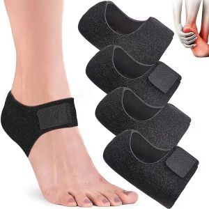 INEOO Back Heel Protective Sleeve Plantar Fasciitis Heel Socks For Achilles Tendonitis Calluses Spurs Dry Cracked Feet Heel Pain Relief Gel Heel Pads
