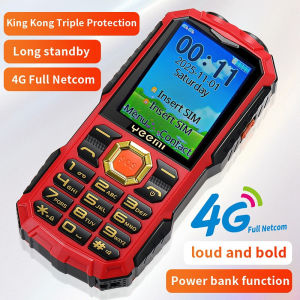 YEEMI Q5 LTE 4G Mobile Phone 2.4 Screen 3000mAh Dual SIM HD Call Camera FM Double LED Flashlight Type-C Outdoor Button Phone