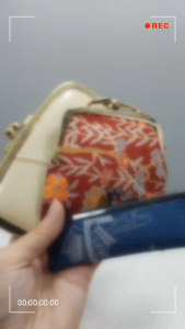 [ Woosilver ] Ví Da Màu Kem Secondhand – V015