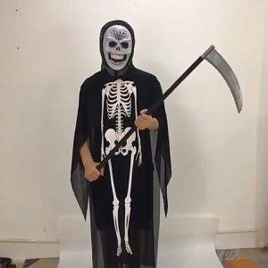 Bộ hóa trang Halloween hình khung xương kèm mặt nạ