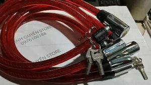 Khoá dây cáp chống cắt chống trộm nhà cửa xe đạp xe máy chắc chắn  an toàn