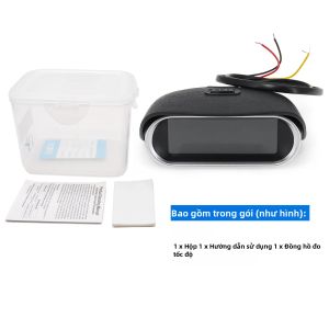 RYSJM | Máy Đo Tốc Độ LCD Kỹ Thuật Số Đa Năng 50-9999RPM Có Báo Động Nhấp Nháy Cho 1-10 Xi Lanh 12V 24V Xe Tải Xe Máy Máy Đo Tốc Độ RPM